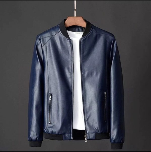 LEATHER BOMBER JACKET